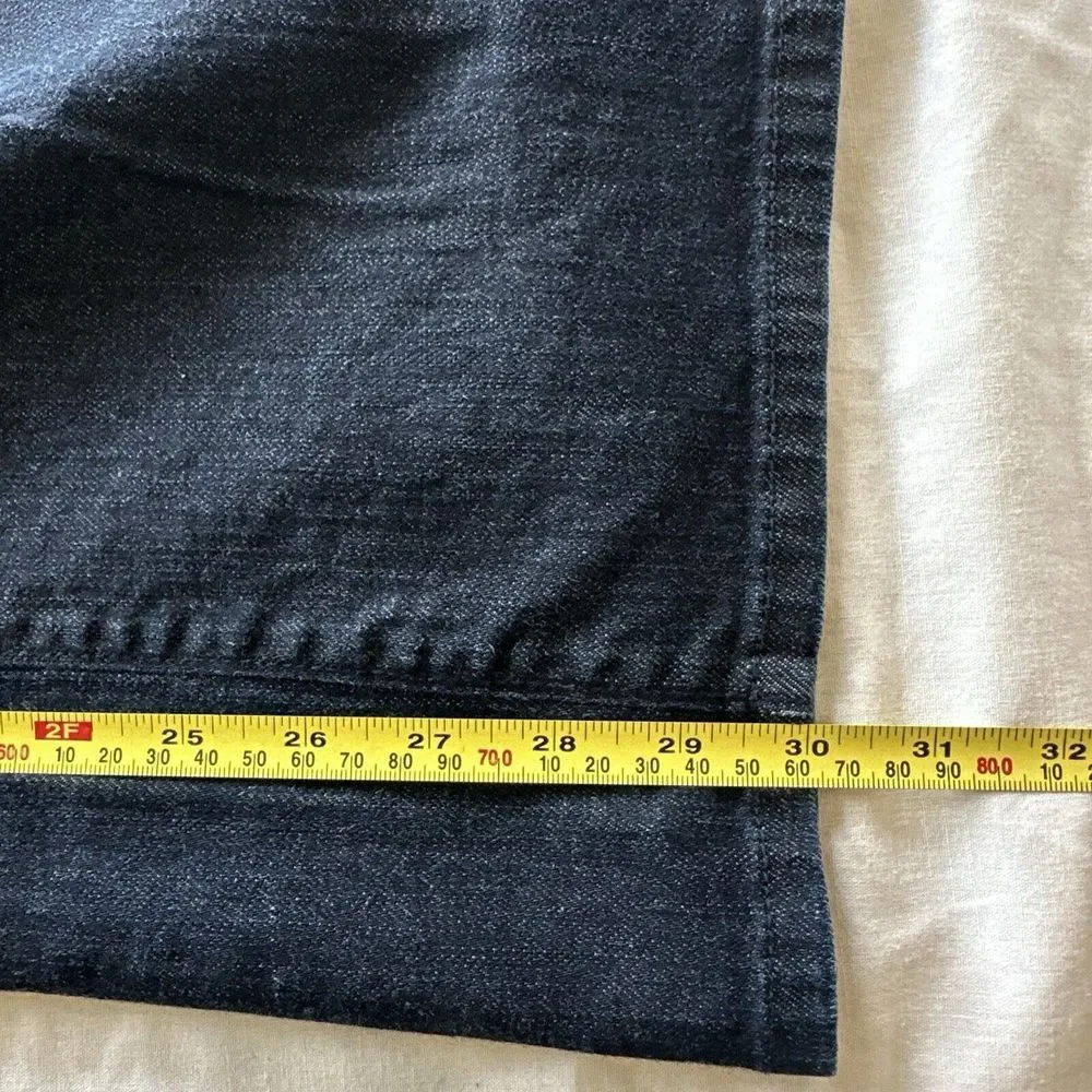 L.L. Bean Women's 14 Jeans Straight Fit Dark Wash Denim Flap‎ Pockets